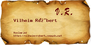 Vilheim Róbert névjegykártya
